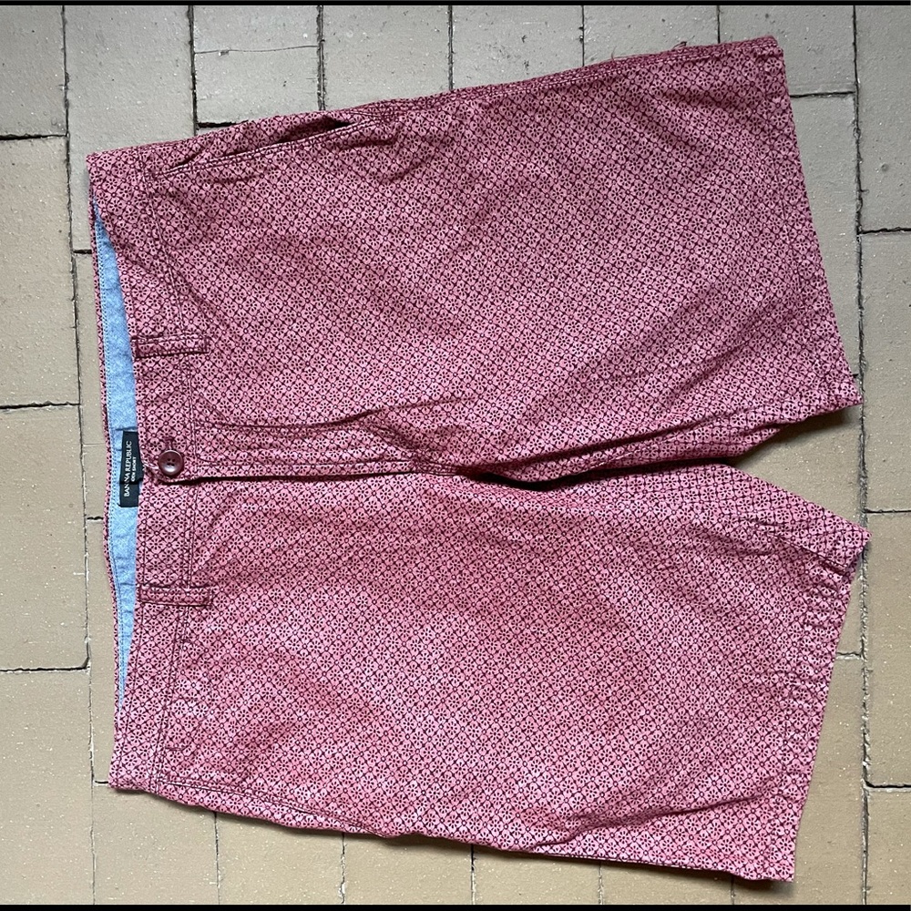 Red patterned Banana Republic Shorts